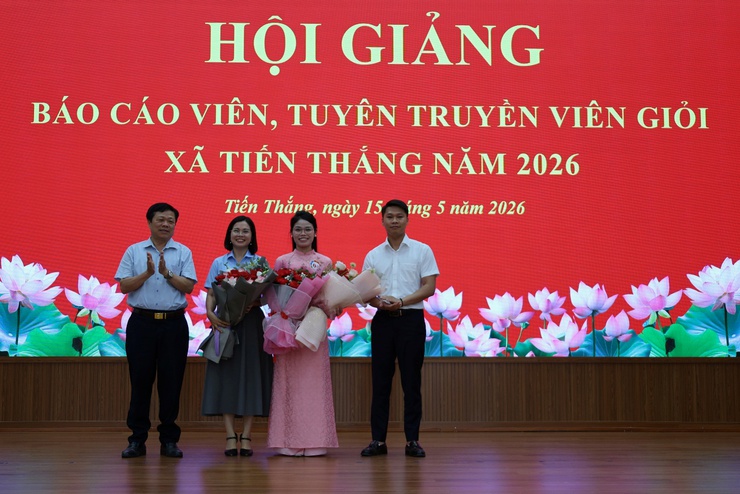 Xã Tiến Thắng tổ chức Hội giảng báo cáo viên, tuyên truyền viên giỏi năm 2026- Ảnh 7.
