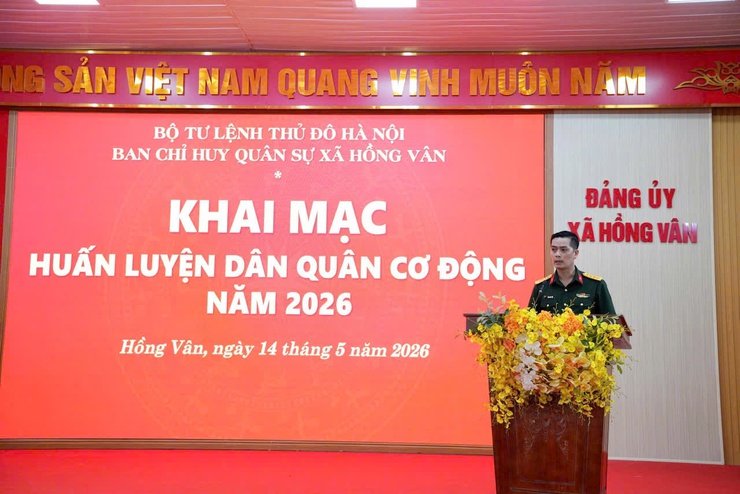 Xã Hồng Vân khai mạc huấn luyện dân quân cơ động năm 2026- Ảnh 6.