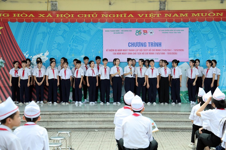 Xuân Mai tổ chức chương trình kỷ niệm 85 năm Ngày thành lập Đội TNTP Hồ Chí Minh- Ảnh 4.