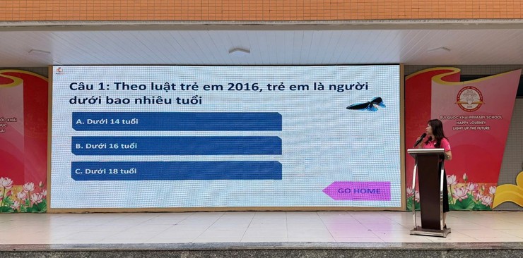 Nâng cao nhận thức về Quyền trẻ em thông qua tiết sinh hoạt dưới cờ tại trường Tiểu học Bùi Quốc Khái- Ảnh 3.