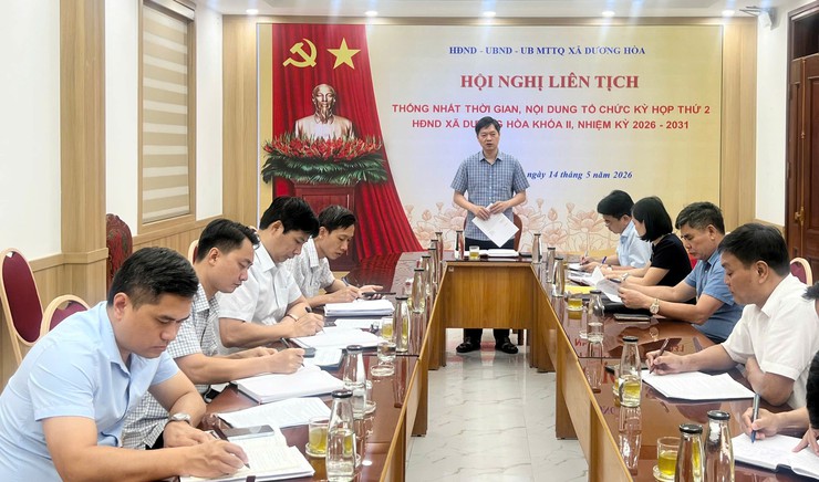 Hội nghị liên tịch thống nhất nội dung, chương trình Kỳ họp giữa năm 2026 của HĐND xã khoá II, nhiệm kỳ 2026-2031 - Ảnh 3.