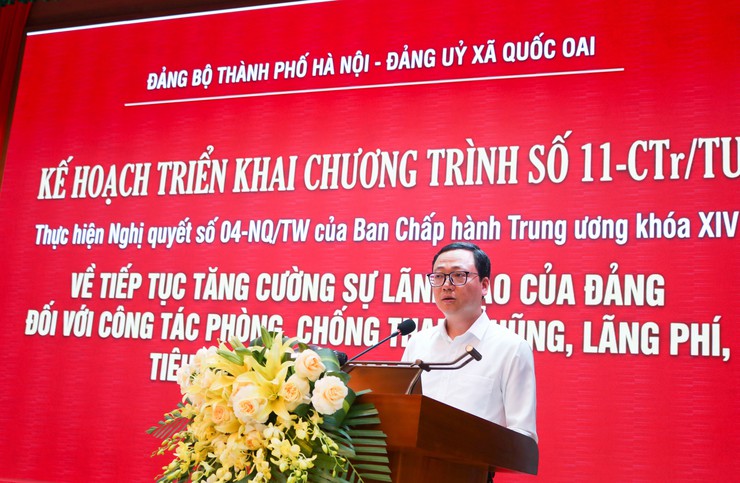 Đảng ủy xã Quốc Oai quán triệt nhiều nhiệm vụ trọng tâm, tạo khí thế mới trong công tác xây dựng Đảng- Ảnh 3.