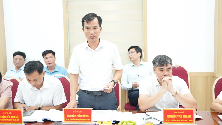 Đoàn giám sát số 7 của Ban Thường vụ Thành uỷ Hà Nội giám sát tại xã Dương Hoà về thực hiện các nhiệm vụ trọng tâm sau sáp nhập - Ảnh 4.