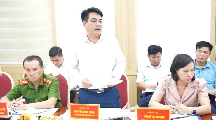 Đoàn giám sát số 7 của Ban Thường vụ Thành uỷ Hà Nội giám sát tại xã Dương Hoà về thực hiện các nhiệm vụ trọng tâm sau sáp nhập - Ảnh 6.