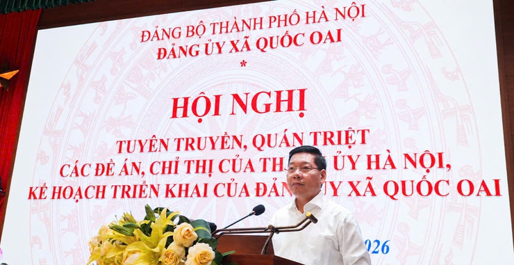 Đảng ủy xã Quốc Oai quán triệt nhiều nhiệm vụ trọng tâm, tạo khí thế mới trong công tác xây dựng Đảng- Ảnh 6.