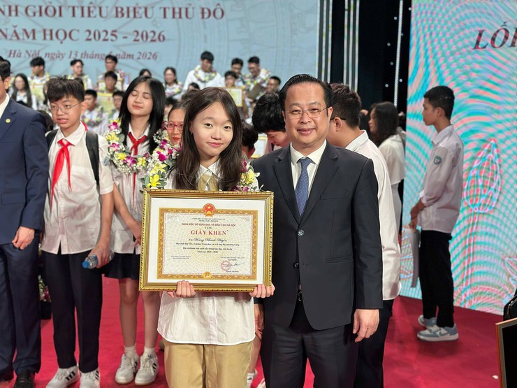 VINH DANH HỌC SINH GIỎI TIÊU BIỂU THỦ ĐÔ- Ảnh 4.