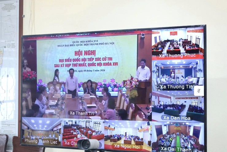 Xã Thường Tín tổ chức hội nghị tiếp xúc cử tri với Đoàn đại biểu Quốc hội thành phố Hà Nội sau Kỳ họp thứ Nhất, Quốc hội khóa XVI.- Ảnh 3.