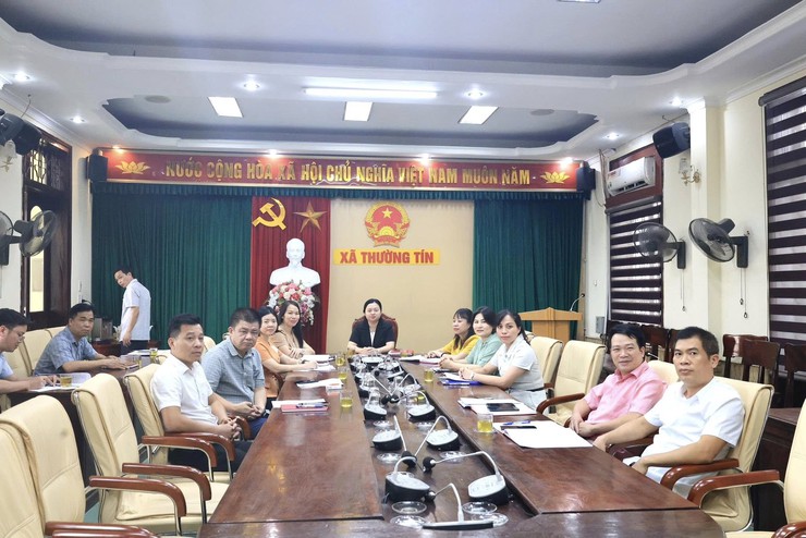 Xã Thường Tín tổ chức hội nghị tiếp xúc cử tri với Đoàn đại biểu Quốc hội thành phố Hà Nội sau Kỳ họp thứ Nhất, Quốc hội khóa XVI.- Ảnh 1.