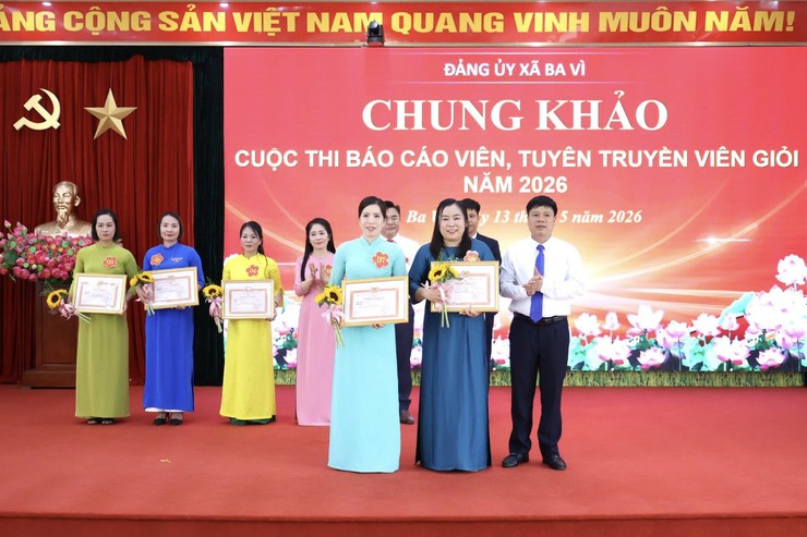 ĐẢNG ỦY XÃ BA VÌ TỔ CHỨC VÒNG CHUNG KHẢO HỘI THI BÁO CÁO VIÊN, TUYÊN TRUYỀN VIÊN GIỎI NĂM 2026- Ảnh 4.