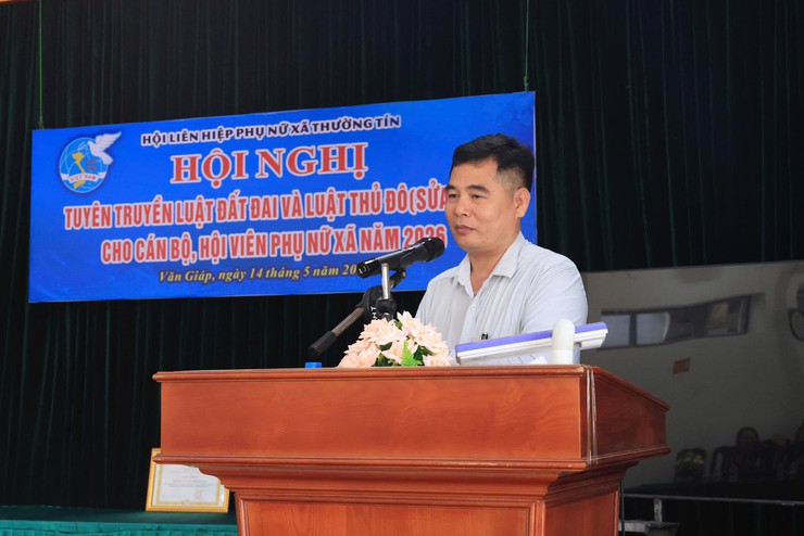 Hội LHPN xã Thường Tín tăng cường tuyên truyền nâng cao kiến thức pháp luật cho hội viên phụ nữ.- Ảnh 1.