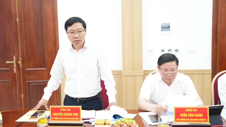 Đoàn giám sát số 7 của Ban Thường vụ Thành uỷ Hà Nội giám sát tại xã Dương Hoà về thực hiện các nhiệm vụ trọng tâm sau sáp nhập - Ảnh 8.