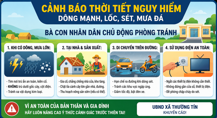 Cảnh báo mưa dông mạnh, lốc, sét trên địa bàn - Ảnh 1.