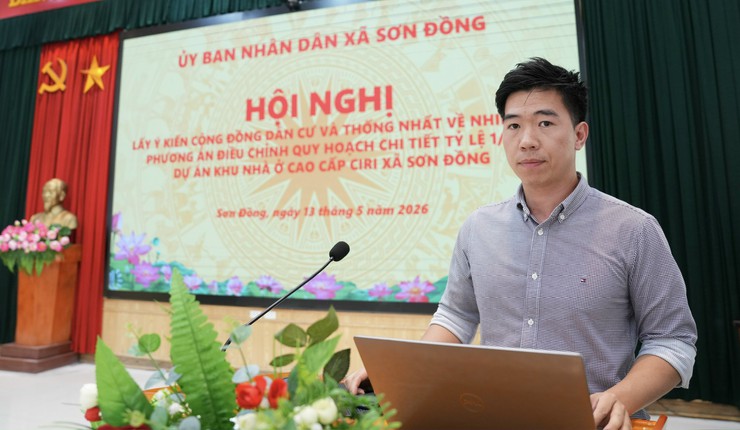 Sơn Đồng tổ chức hội nghị lấy ý kiến cộng đồng dân cư về điều chỉnh quy hoạch Khu nhà ở cao cấp CIRI- Ảnh 4.