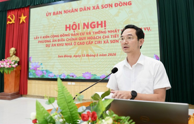 Sơn Đồng tổ chức hội nghị lấy ý kiến cộng đồng dân cư về điều chỉnh quy hoạch Khu nhà ở cao cấp CIRI- Ảnh 6.