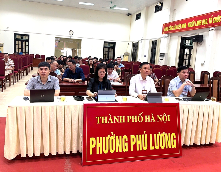 Phường Phú Lương tham dự hội nghị quán triệt, triển khai thi hành Luật Thủ đô- Ảnh 1.