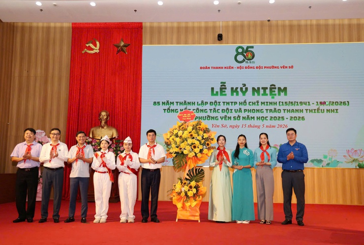 Đoàn Thanh niên – Hội đồng Đội phường Yên Sở long trọng tổ chức Lễ kỷ niệm 85 năm Ngày thành lập Đội TNTP Hồ Chí Minh (15/5/1941 – 15/5/2026)- Ảnh 3.