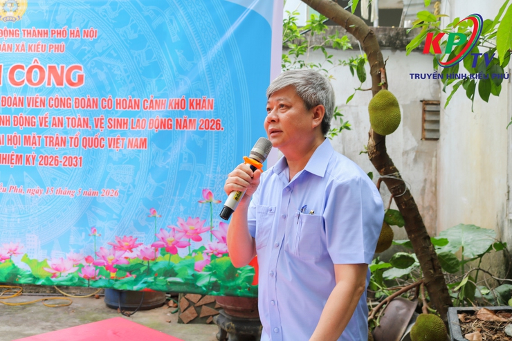 Công đoàn xã Kiều Phú khởi công xây dựng “Mái ấm Công đoàn” cho đoàn viên có hoàn cảnh khó khăn- Ảnh 3.