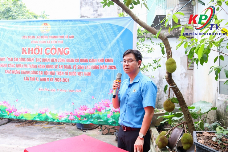 Công đoàn xã Kiều Phú khởi công xây dựng “Mái ấm Công đoàn” cho đoàn viên có hoàn cảnh khó khăn- Ảnh 4.