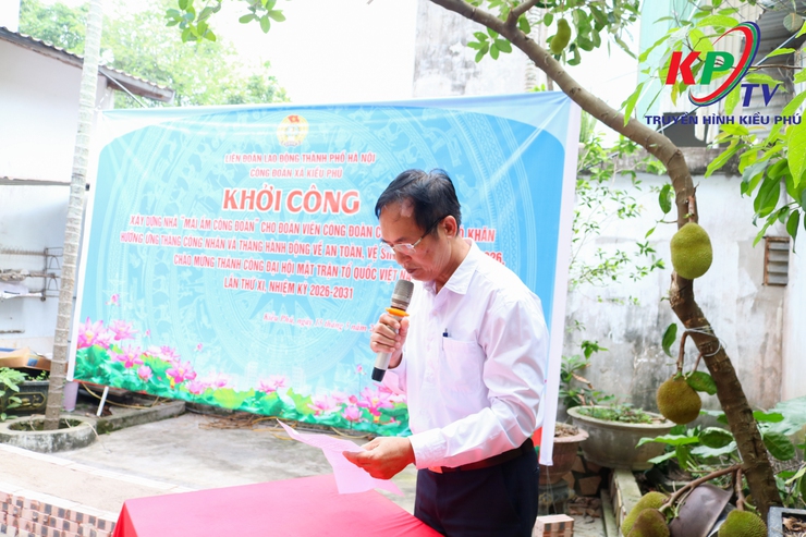 Công đoàn xã Kiều Phú khởi công xây dựng “Mái ấm Công đoàn” cho đoàn viên có hoàn cảnh khó khăn- Ảnh 5.