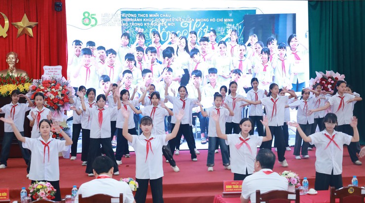 Hội đồng Đội xã Minh Châu: Sáng mãi truyền thống 85 năm vẻ vang của Đội Thiếu niên tiền phong Hồ Chí Minh- Ảnh 3.