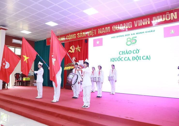 Hội đồng Đội xã Minh Châu: Sáng mãi truyền thống 85 năm vẻ vang của Đội Thiếu niên tiền phong Hồ Chí Minh- Ảnh 4.