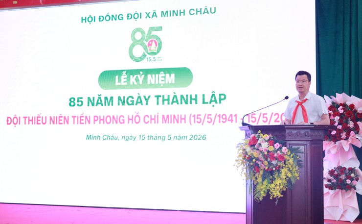 Hội đồng Đội xã Minh Châu: Sáng mãi truyền thống 85 năm vẻ vang của Đội Thiếu niên tiền phong Hồ Chí Minh- Ảnh 8.