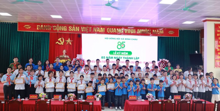 Hội đồng Đội xã Minh Châu: Sáng mãi truyền thống 85 năm vẻ vang của Đội Thiếu niên tiền phong Hồ Chí Minh- Ảnh 17.