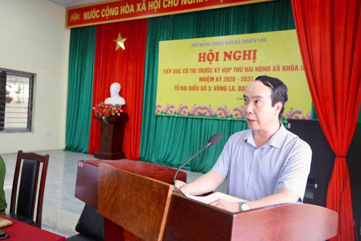 Hội nghị tiếp xúc cử tri trước kỳ họp thứ Hai HĐND xã khóa II, nhiệm kỳ 2026 – 2031- Ảnh 3.