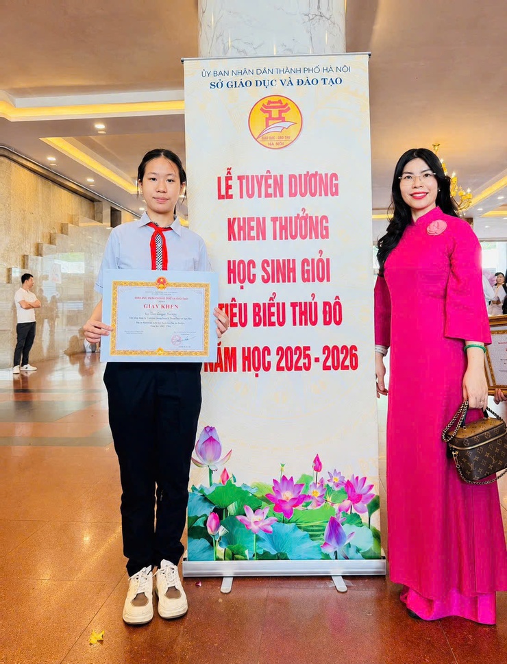 VINH DANH HỌC SINH GIỎI TIÊU BIỂU THỦ ĐÔ NĂM HỌC 2025–2026- Ảnh 3.