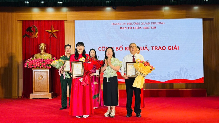 Sôi nổi Hội thi Báo cáo viên, tuyên truyền viên giỏi phường Xuân Phương năm 2026- Ảnh 14.