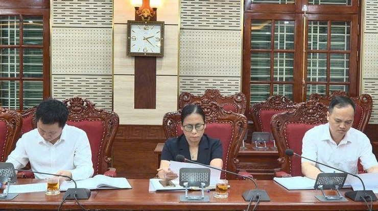 Hội nghị thảo luận, thống nhất kết quả Cuộc thi chính luận về bảo vệ nền tảng tư tưởng của Đảng lần thứ Sáu và Hội thi Báo cáo viên, tuyên truyền viên giỏi năm 2026 xã Phúc Thọ- Ảnh 2.