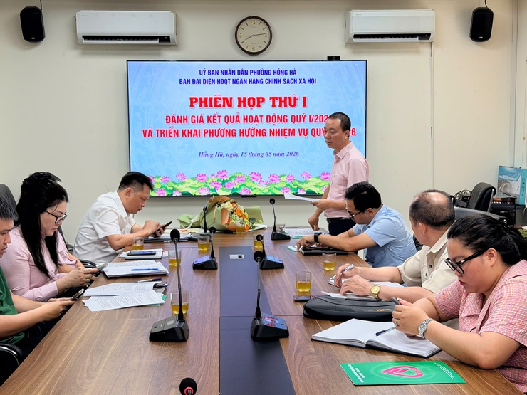 Phường Hồng Hà tổ chức hội nghị công bố quyết định thành lập, phân công nhiệm vụ cho thành viên ban đại diện và đánh giá kết quả hoạt động quý I, triển khai nhiệm vụ quý II 2026- Ảnh 5.