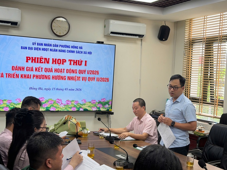 Phường Hồng Hà tổ chức hội nghị công bố quyết định thành lập, phân công nhiệm vụ cho thành viên ban đại diện và đánh giá kết quả hoạt động quý I, triển khai nhiệm vụ quý II 2026- Ảnh 4.