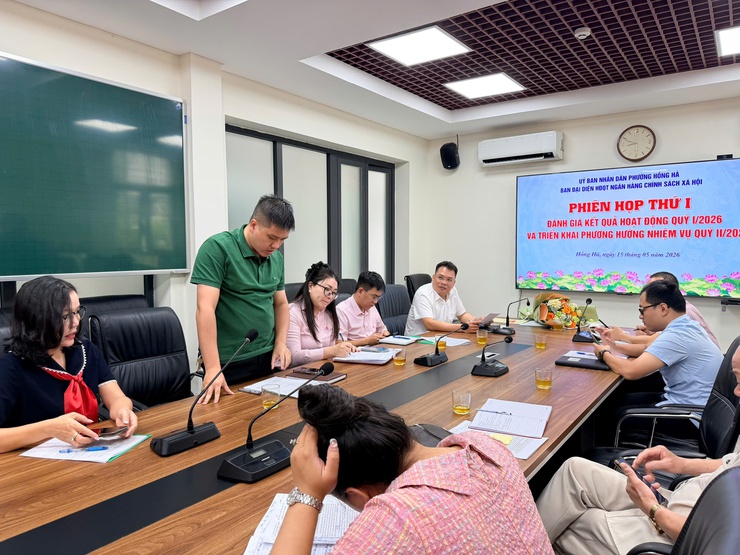 Phường Hồng Hà tổ chức hội nghị công bố quyết định thành lập, phân công nhiệm vụ cho thành viên ban đại diện và đánh giá kết quả hoạt động quý I, triển khai nhiệm vụ quý II 2026- Ảnh 6.