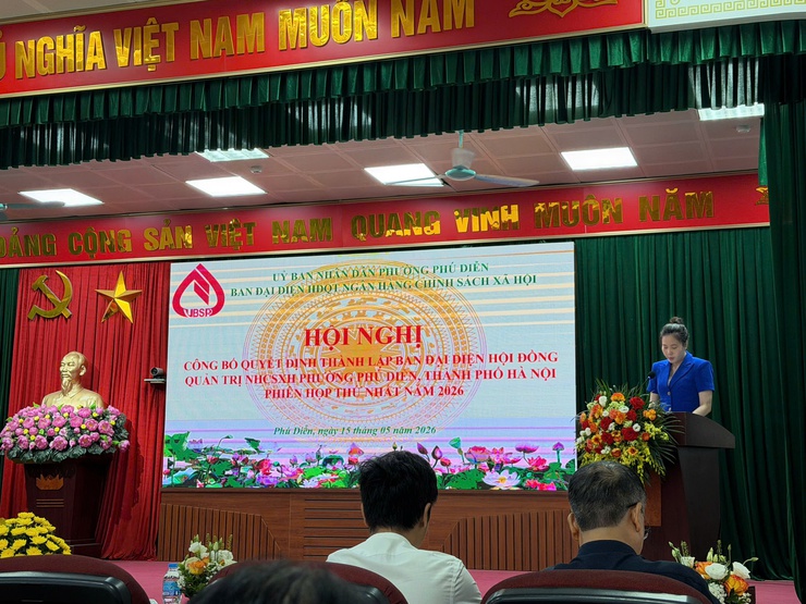 PHƯỜNG PHÚ DIỄN RA MẮT BAN ĐẠI DIỆN HỘI ĐỒNG QUẢN TRỊ NGÂN HÀNG CHÍNH SÁCH XÃ HỘI- Ảnh 2.