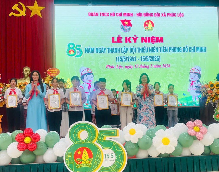 Phúc Lộc long trọng tổ chức Lễ kỷ niệm 85 năm Ngày thành lập Đội Thiếu niên Tiền phong Hồ Chí Minh- Ảnh 13.