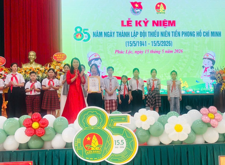 Phúc Lộc long trọng tổ chức Lễ kỷ niệm 85 năm Ngày thành lập Đội Thiếu niên Tiền phong Hồ Chí Minh- Ảnh 14.