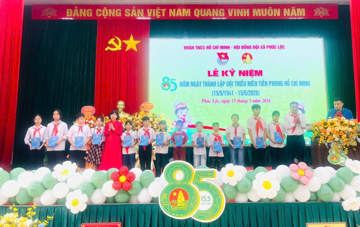 Phúc Lộc long trọng tổ chức Lễ kỷ niệm 85 năm Ngày thành lập Đội Thiếu niên Tiền phong Hồ Chí Minh- Ảnh 8.