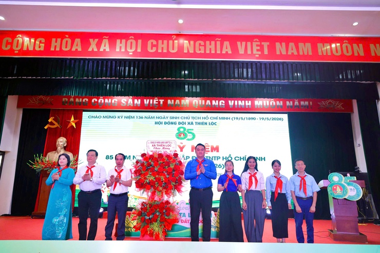 Đoàn thanh niên cộng sản Hồ Chí Minh – Hội Đồng đội xã Thiên Lộc tổ chức Lễ kỷ niệm 85 năm ngày thành lập Đội thiếu niên tiền phong Hồ Chí Minh (15/5/1941 – 15/5/2026)- Ảnh 4.