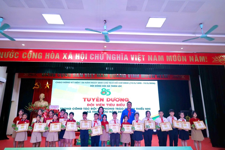 Đoàn thanh niên cộng sản Hồ Chí Minh – Hội Đồng đội xã Thiên Lộc tổ chức Lễ kỷ niệm 85 năm ngày thành lập Đội thiếu niên tiền phong Hồ Chí Minh (15/5/1941 – 15/5/2026)- Ảnh 11.