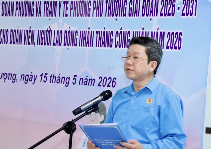 Phường Phú Thượng tổ chức ký kết phối hợp chăm sóc sức khỏe và khám miễn phí cho đoàn viên, người lao động nhân Tháng Công nhân năm 2026- Ảnh 3.