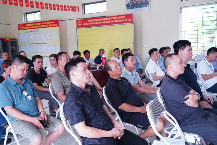 Phường Chương Mỹ đối thoại, tiếp thu ý kiến về dự thảo phương án bồi thường, hỗ trợ tái định cư dự án Quốc lộ 6 tại TDP Cao Sơn- Ảnh 4.