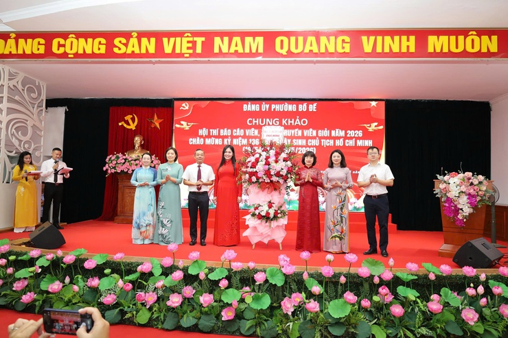 PHƯỜNG BỒ ĐỀ: TỔ CHỨC THÀNH CÔNG HỘI THI BÁO CÁO VIÊN, TUYÊN TRUYỀN VIÊN GIỎI NĂM 2026- Ảnh 1.