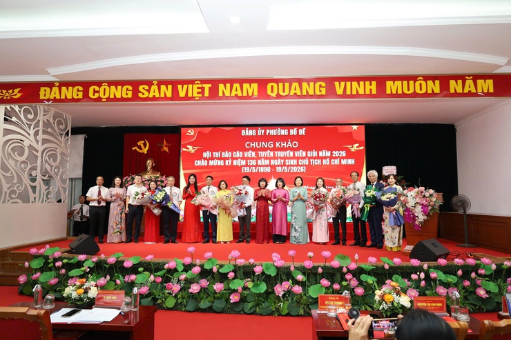 PHƯỜNG BỒ ĐỀ: TỔ CHỨC THÀNH CÔNG HỘI THI BÁO CÁO VIÊN, TUYÊN TRUYỀN VIÊN GIỎI NĂM 2026- Ảnh 2.