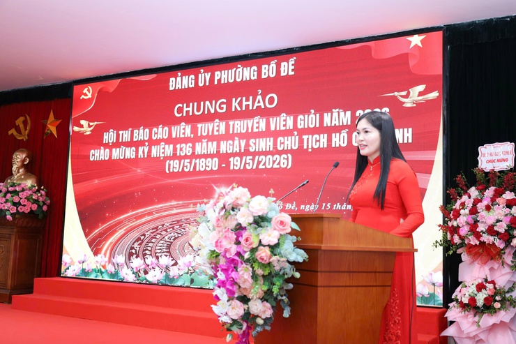 PHƯỜNG BỒ ĐỀ: TỔ CHỨC THÀNH CÔNG HỘI THI BÁO CÁO VIÊN, TUYÊN TRUYỀN VIÊN GIỎI NĂM 2026- Ảnh 3.
