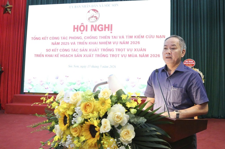 XÃ SÓC SƠN TỔNG KẾT CÔNG TÁC PHÒNG, CHỐNG THIÊN TAI VÀ TÌM KIẾM CỨU NẠN NĂM 2025; TRIỂN KHAI NHIỆM VỤ NĂM 2026- Ảnh 2.