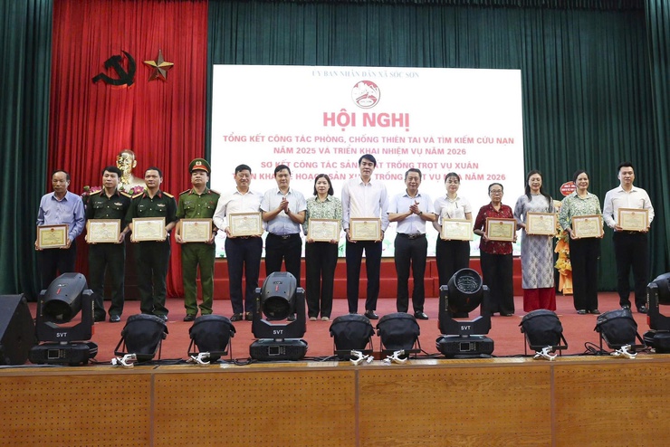 XÃ SÓC SƠN TỔNG KẾT CÔNG TÁC PHÒNG, CHỐNG THIÊN TAI VÀ TÌM KIẾM CỨU NẠN NĂM 2025; TRIỂN KHAI NHIỆM VỤ NĂM 2026- Ảnh 10.