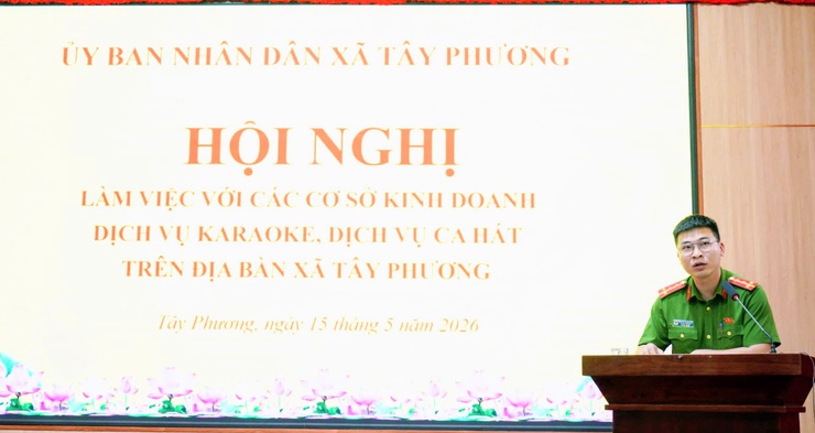 Tây Phương tăng cường quản lý hoạt động kinh doanh karaoke, dịch vụ ca hát- Ảnh 4.