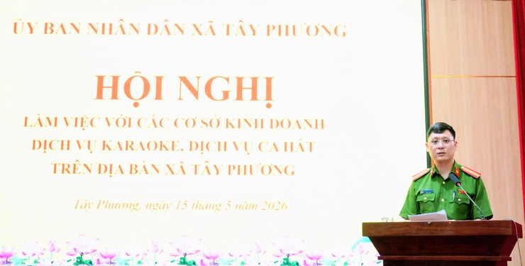 Tây Phương tăng cường quản lý hoạt động kinh doanh karaoke, dịch vụ ca hát- Ảnh 3.