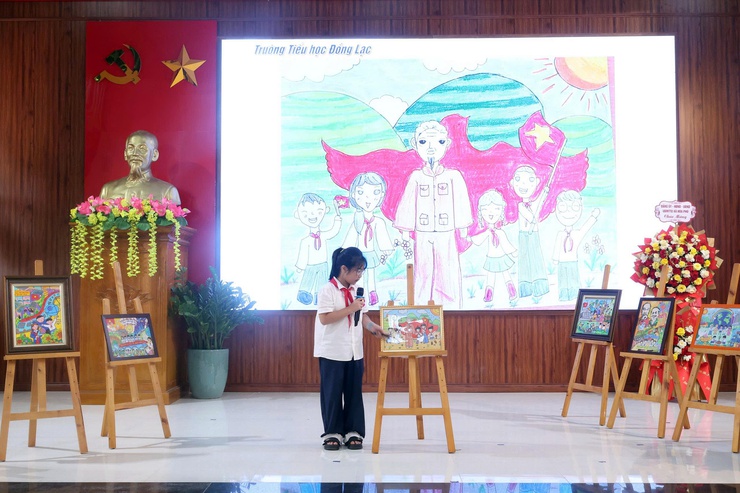 Lễ kỷ niệm 85 năm Ngày thành lập Đội và chung khảo Hội thi Vẽ tranh "Thiếu nhi Hoà Phú - Vững bước tiến vào kỷ nguyên mới"- Ảnh 20.